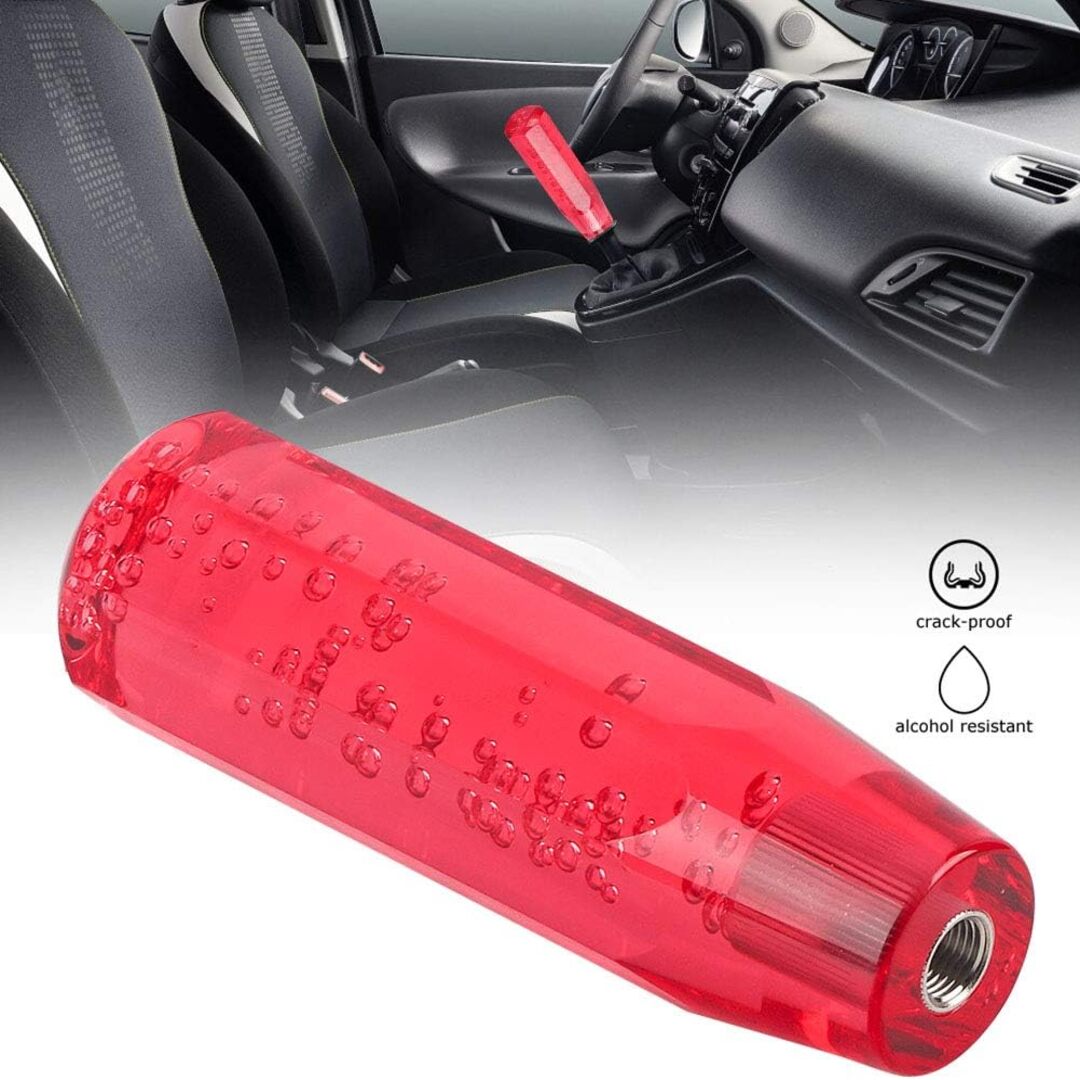 1 Pc Universal Crystal Red Shift Gear knob