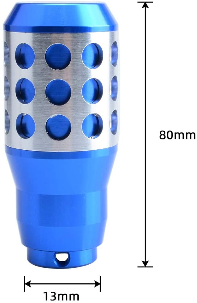 Universal Aluminum Blue Car Gear Shift Knob