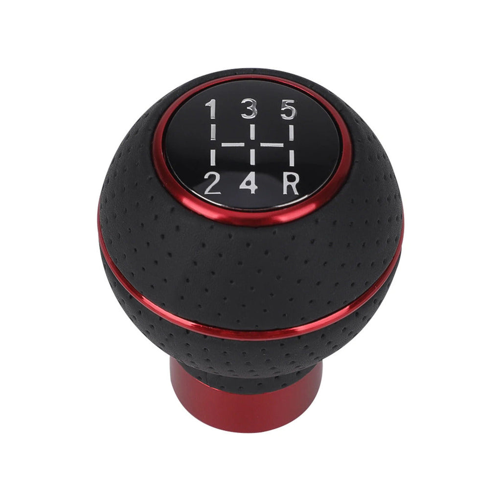 Universal PU Leather 5 Speed Gear Shift Knob