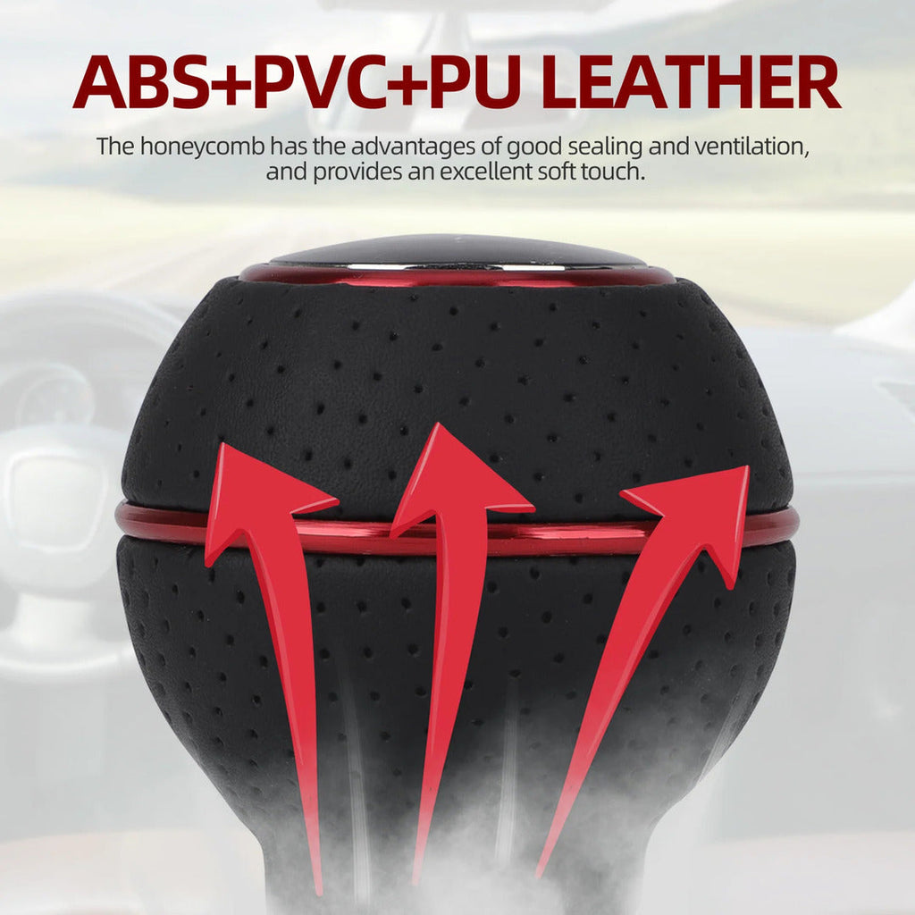 Universal PU Leather 5 Speed Gear Shift Knob