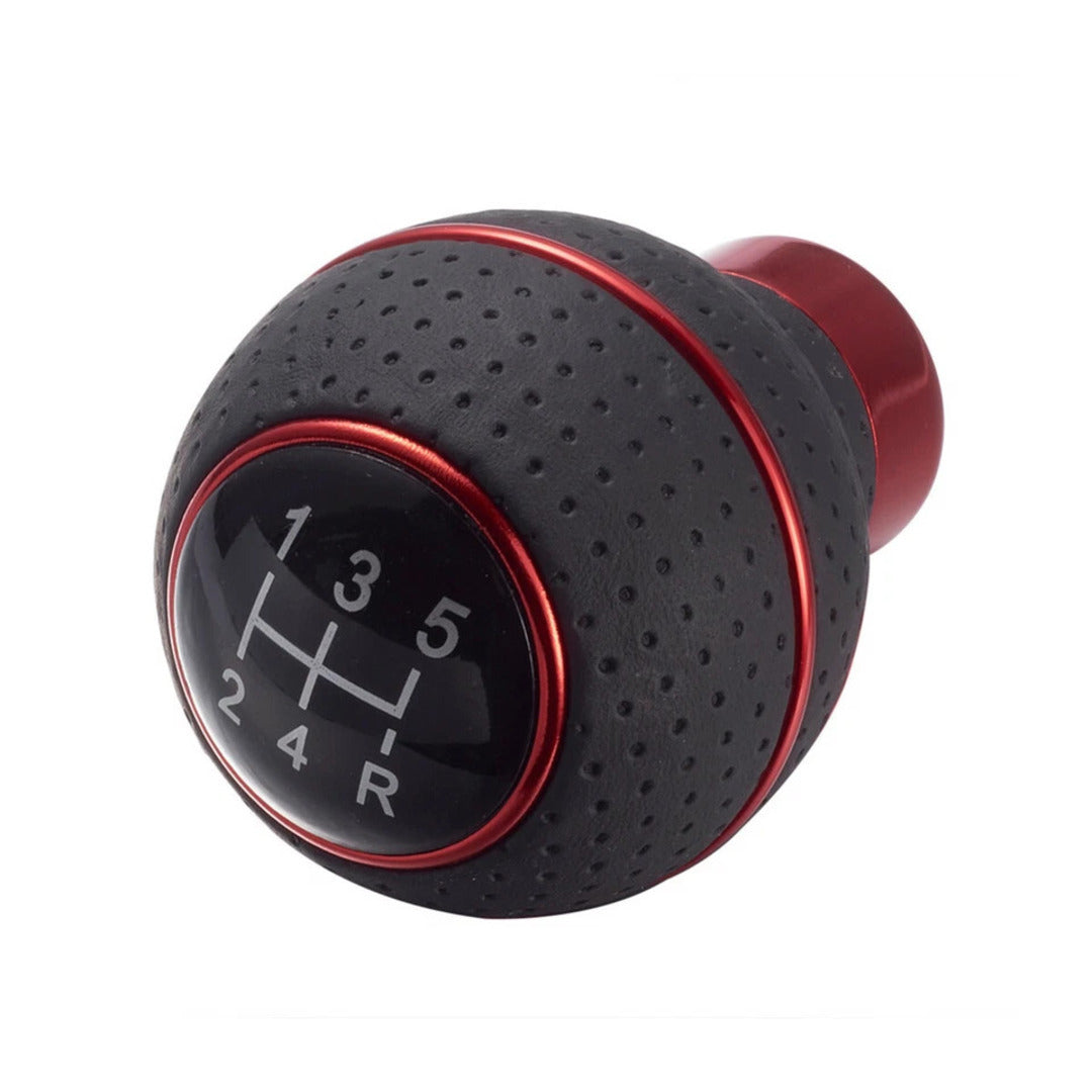 Universal PU Leather 5 Speed Gear Shift Knob