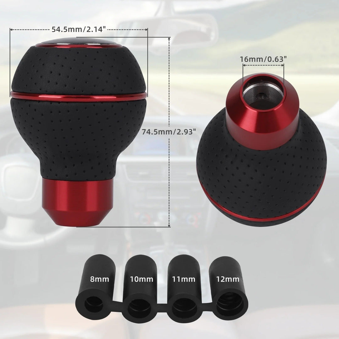 Universal PU Leather 5 Speed Gear Shift Knob